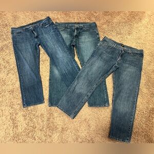 3 Pair of Men's Regular Fit Lee Jeans size 40x30